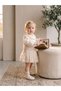 Baby Girl Tulle Detailed Ruffle Blouse and Lace Dress Set - 2
