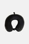 Embroidered Logo Neck Pillow And Eye Mask Set, Black