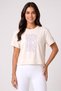 Women Relaxed Fit Short Sleeve Training T-Shirt, White