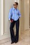 Elodie Peplum Shirt – Women's Fit-Cut Waist Detailed Long Sleeve Shirt - 2