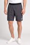 Men Brand Logo Training Shorts, Dark Grey