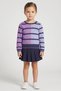 Toddlers Girl Stripe Sweater Dress, Multicolor