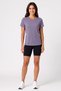 Women Regular Fit Short Sleeve Training T-Shirt, Purple - 2