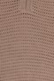 Women Split Neck Sleeveless Eyelet Top, Tan - 5