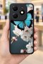 Spark 20 Compatible Printed, Matte Black, Soft Silicone, Protective, Shock Absorbing Cover, Case - 8