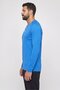 Men Slim Fit Long Sleeve Training T-Shirt, Blue - 3