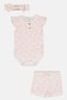 Toddlers Girl 3 Pcs Floral Print Bodysuit And Short Set, Multicolor - 2