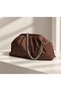 Women's Suede Stone-Embellished Hand and Shoulder Bag - 2