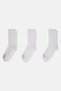 Men 3 Pairs Brand Logo Performance Socks, White - 3