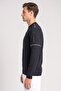 Men Sportswear Fit Long Sleeve Outdoor Sweatshirt, Black - 3