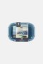 3-Piece Airtight Food Storage Container Set, Slate Blue - 2