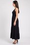 Women Solid Maxi Dress, Black - 3
