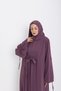 Kevser Belted Dubai Dress Dried Rose 9091 - 4