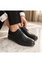 Men's Black Matte Leather Lace-Up Classic Shoes Suitable for Bridal Suits and Suit Bottoms - 6