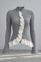 Women's Lace Detailed Knitwear Cardigan - 4