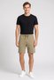 Men Solid Basic Shorts, Olive - 2