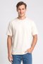 Men Crew Neck Short Sleeve Plain T-shirt, Ivory
