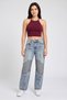 Women Regular Fit Washed No Stretch Jeans, Light Blue - 2