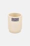 Ceramic Ribbled Toothbrush Holder, Beige - 3