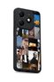 Tecno Spark 20 Compatible Printed, Matte Black, Soft Silicone, Protective, Shock-Absorbing Cover, Case - 6