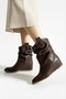 Short Boots with Bellows, Hidden Heel, Ready-Made Bottom, Boots - 3