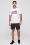 Men Sportswear Fit Short Sleeve Outdoor T-Shirt, White - 2