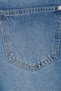 Women Mom Fit Washed Denim Short, Blue - 5