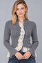 Women's Lace Detailed Knitwear Cardigan - 4