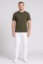 Men Sportswear Fit Short Sleeve Outdoor T-Shirt, Olive - 2