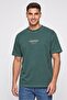 Men Crew Neck Short Sleeve Graphic Print T-Shirt, Washed Green