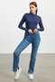 Bipantolon Women's Slim Fit Half Turtleneck Body - 5