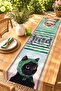 Angry Cats Patterned Runner / Tablecloth / Placemat