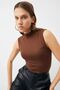 Bipantolon Women's 2-Piece Sleeveless Half Turtleneck Body - 6
