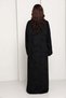 The Executive Jacquard – Structured Blazer-Collar Abaya in Jet Black - 5