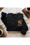 Fall October Printed Cotton 3 Thread Threaded Crew Neck Oversize Sweatshirt