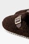 Fluffy, Non-Noisy, Eva Sole Buckle Women's House Slippers Brown - 5