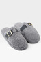 Fluffy, Non-Noisy, Eva Sole, Buckle-Fastened Women's Indoor Slippers, Smoked - 3