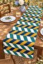 80S Fashion Colors Patterned Runner/Tablecloth/Placemat - 3