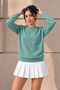 Women's Long Sleeve Comfortable Loose Sweatshirt - 3