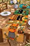 Cats with Glasses Patterned Runner / Tablecloth / Placemat - 3