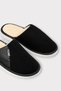 Men's Winter Woolen Insole, Soundproof Sole, Wick Pattern, Comfortable House Slippers Black - 2