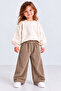 Bej Corduroy Balloon Leg Children's Trousers - 2