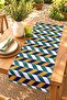 80S Fashion Colors Patterned Runner/Tablecloth/Placemat - 2