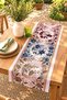 Colorful Lilac Flowers Patterned Runner/Tablecloth/Placemat - 2