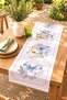 Ribboned Flowerpot Bird and Bird Patterned Runner / Tablecloth / Placemat - 2