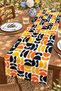 Retro Dark Floral Patterned Runner/Tablecloth/Placemat - 3