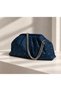 Women's Suede Stone-Embellished Hand and Shoulder Bag - 2