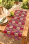Red Bohemian Patterned Runner / Tablecloth / Placemat - 2