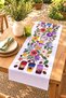 Coffee Flower and Cat Patterned Runner / Tablecloth / Placemat - 2