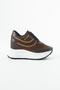 Mdln 952 Stripe Stone Detailed Hidden Heel Sports Shoes - 2